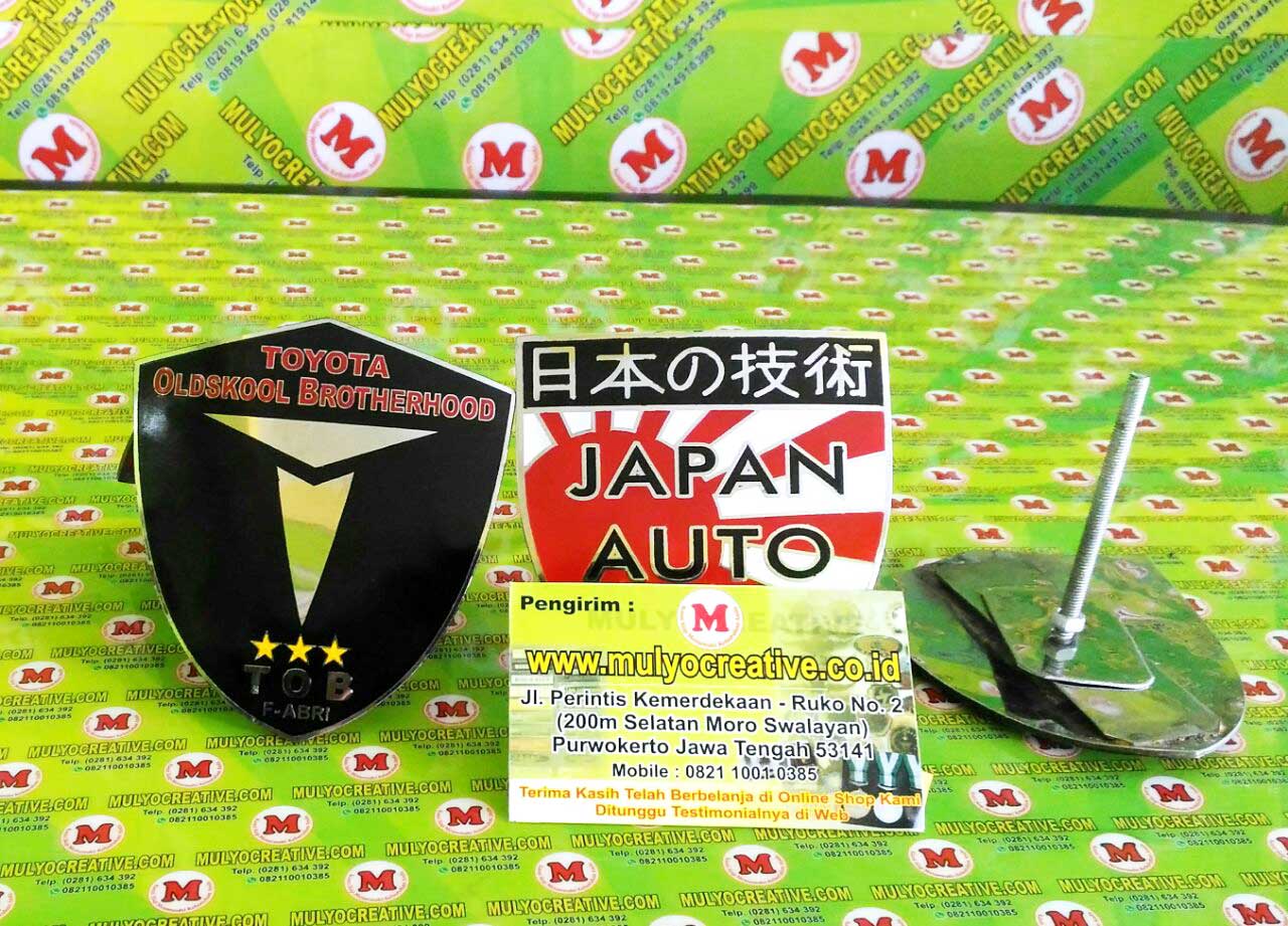 Emblem Grill Mobil, Japan Automobile, Toyota Oldskool Brotherhood