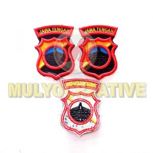 jualan emblem patch bordir logo polda - perlengkapan