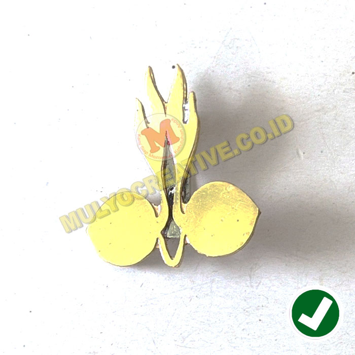 Pin Bros Atribut Pramuka Logo Tunas Kelapa Pramuka Bahan Kuningan pesan name tag lencana pin