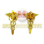 Jual Pin Lencana Lambang Ular Kedokteran – Pin Logo Staff of