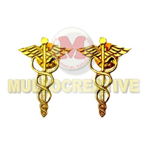 Jual Pin Lencana Lambang Ular Kedokteran – Pin Logo Staff of