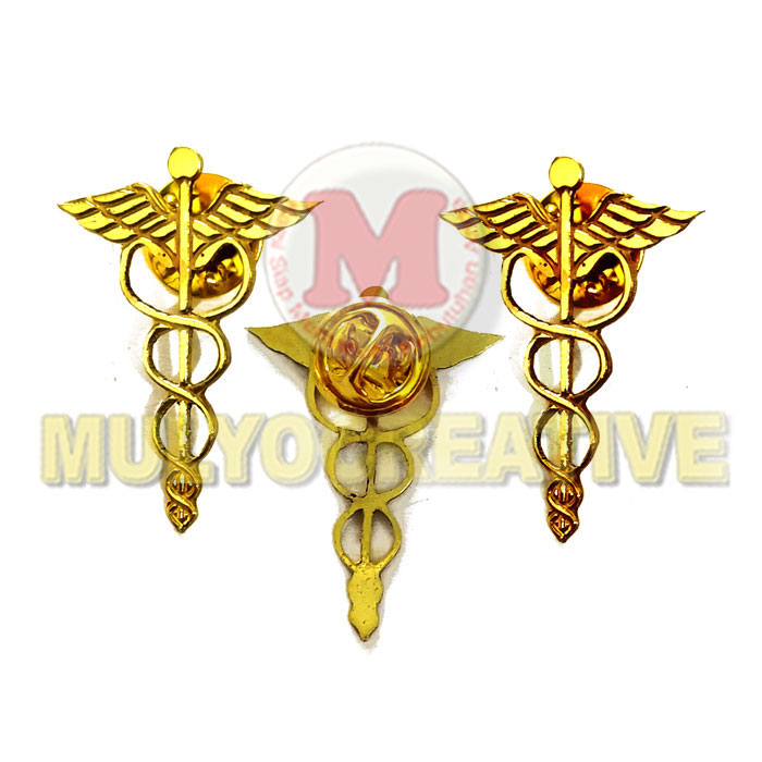 Jual Pin Lencana Lambang Ular Kedokteran – Pin Logo Staff of