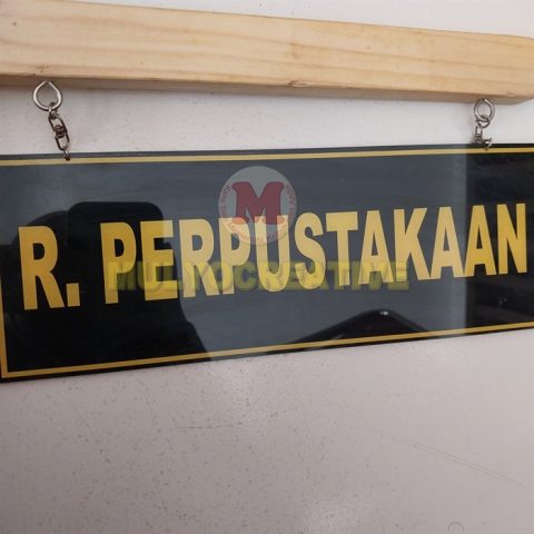 Pesan Papan Nama Ruang Perpustakaan