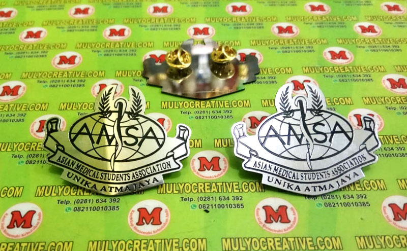 Pin AMSA Asian Medical Student Association - Lencana Pin Bros Unika Atma Jaya
