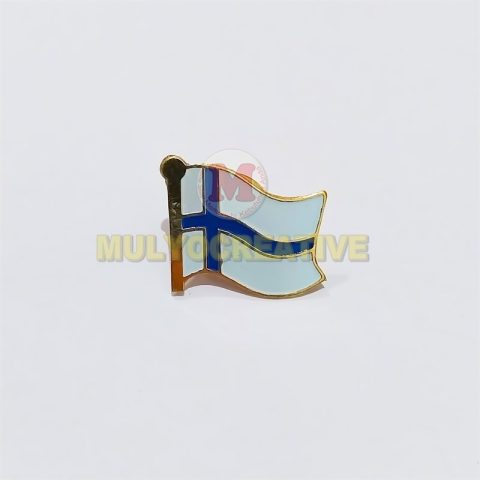 Jual Flag Pin Finlandia Bendera Logam Kuningan 2cm