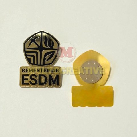 Beli Pin Kementerian ESDM Logam Kuningan 4cm
