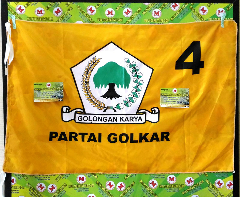 bendera partai golkar bendera partai sablon harga murah